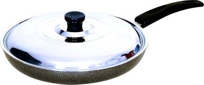 GIRISHOPPING Non-Stick fry pan big Induction and 2-way Non-Stick Coating Fry Pan 240 cm diameter with Lid 1500 L capacity