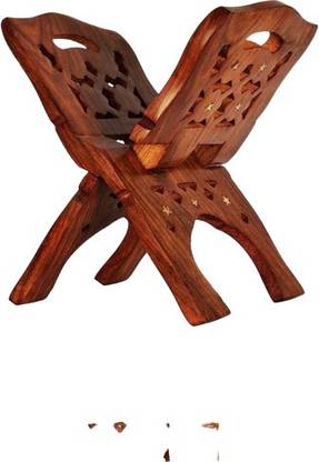 AMS handicrafts WOODEN SHESHAM REHAL FOR ALL HOLLYS BOOKS READ AND STORAGE Wooden Red Rehal
