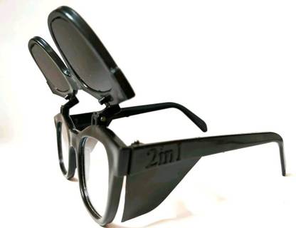 Gadariya King 1 PCS 2 In 1 German Safety Glass Goggles, Frame Type: Plastic Wood-working, Welding, Power Tool  Safety Goggle