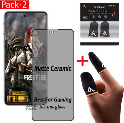 Mobilab Tech Edge To Edge Screen Guard for iQOO Neo 6 5GMatte Ceramic (Flexible) (2 Qty) And Finger Sleeves (2 Set)