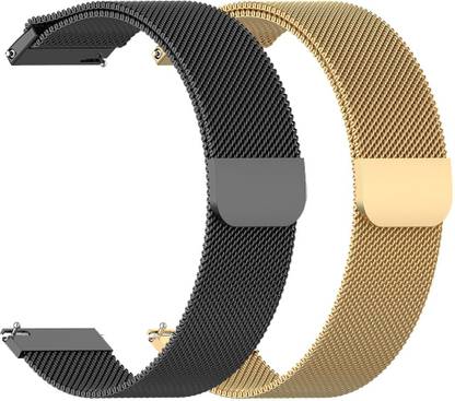 AOnes Pack of 2 Magnetic Loop Watch Strap for Vikyuvi Vikfit Neo Smart Watch Strap