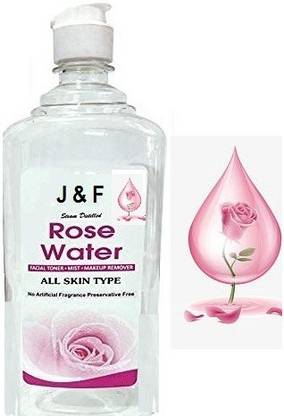 J & F Natural Rose water Toner For Men & Women