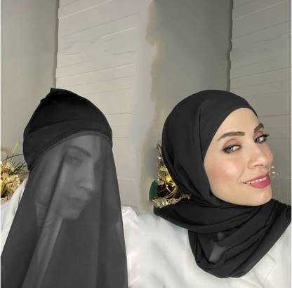 SM PRODUCTS Cotton Blend Abaya With Hijab