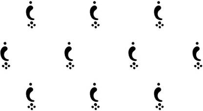 Comet Busters Handcrafted Fancy Black Bindi (BV414) Forehead Black Bindis