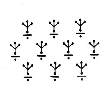 Comet Busters Traditional Black Bindi (BV438) Forehead Black Bindis