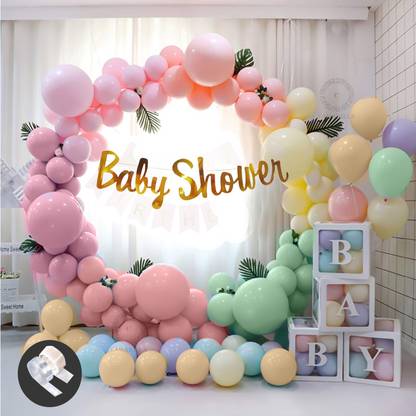 CAMARILLA Baby Shower Decoration Items Kit Party Supplies(Pack of 52pcs)