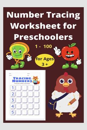 Number Tracing Worksheet for Preschoolers