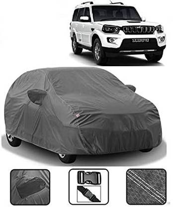 Anlopeproducts Car Cover For Mahindra Scorpio S11 4WD Diesel (With Mirror Pockets)