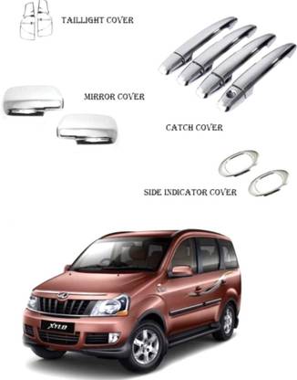 SNTP Exterior Chrome Accessories Combo Kit Compatible with Xylo Chrome Mahindra Xylo Front Garnish