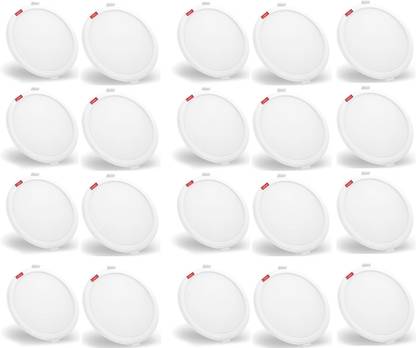 SK 8 Watt Led Round POP False Ceiling Cool White Panel Light || 4" Cutting Pack 20 Recessed Ceiling Light Ceiling Lamp