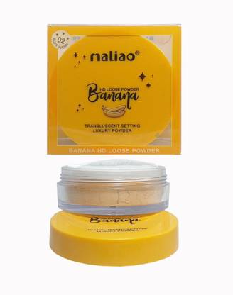 maliao HD Loose Powder Banana Translucent Setting Luxury Powder Soft Ivory Compact