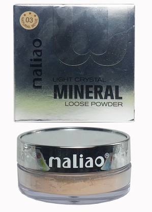 maliao Light Crystal Mineral Loose Powder Compact Natural Beige Compact