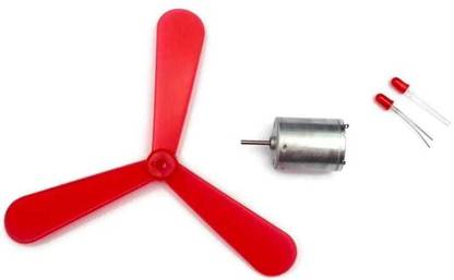 SSV CARE tor With Fan Blade For Wind Mill Project And 2 Leds Motor Control Electronic Hobby Kit