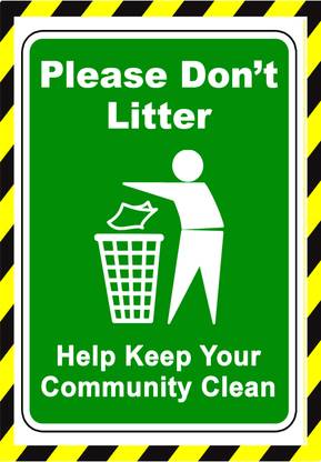RLDigitalUnits please dont litter Emergency Sign