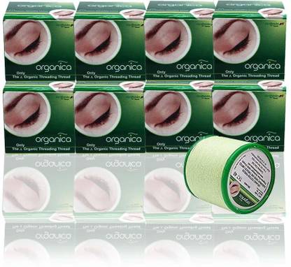 PIURA Eyebrow threading Thread Box of 8 Spools- 300m each - forehead, upper lip, chin Eyebrow Thread