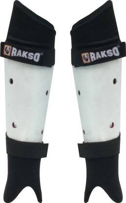 Rakso Secure Hockey Shin Guard SET OF 2 PCS (WHITE BLACK ) Hockey Shin Guard