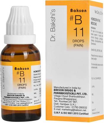 Bakson Dr Bakshis B Drop 11 - Pain Drops