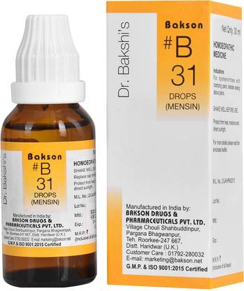 Bakson Dr Bakshis B Drop 31 - Mensin Drops