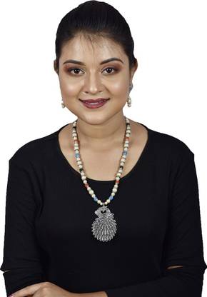 A S enterprize Oxidised Silver Jewel Set