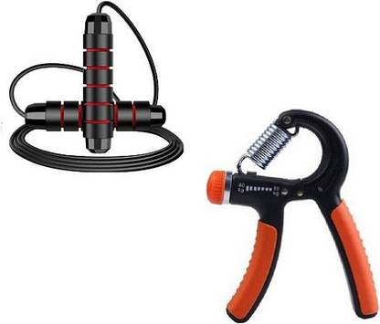 ADONYX Eva Skip Jumping Rope & Single Toning Tube Fitness Accessory Kit Kit