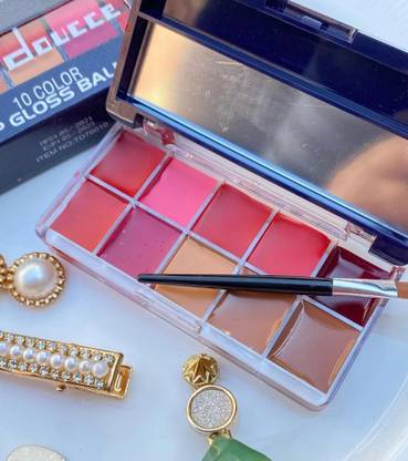 ARRX Top Doucce Ultra Pigmented Lipstick Palette with brush 10 different shades