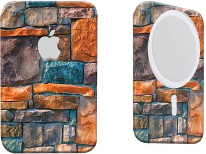 Mclaxa Clour Frull Briks Back,Sides And Front Skin Guard, Apple MagSafe Battery Pack Mobile Skin