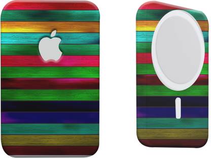 Mclaxa Strips 3rd Skin With Back,Sides And Front Skin Guard, Apple MagSafe Battery Pack Mobile Skin