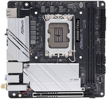 ASRock Z690M-ITX/ax LGA 1700Socket Mini-ITX Intel Z690 Chipset DDR4 Motherboard for Desktop