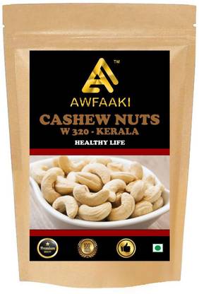 AWFAAKI CASHEW NUTS KERALA / W 320 / KAJU 250 GM Cashews