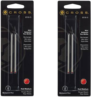 CROSS 8518-5 MINI BALLPOINT PEN REFILL (M) SET OF 2 – RED Refill