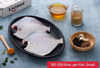 Licious White Pomfret Curry Cut