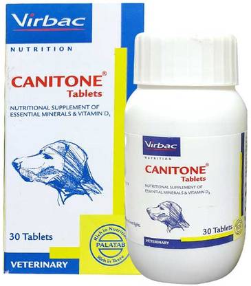 Virbac Canitone Calcium Tablet Supplement for the Adult Dog Pet Health Supplements