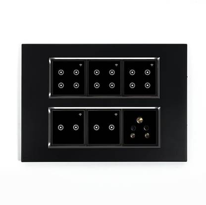 Urja Smart Automation 12 Modular Touch Switch Board, 15 Switch Control + 1 Smart Plug