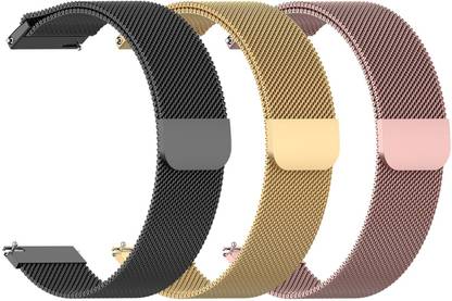 AOnes Pack of 3 Magnetic Loop Watch Strap for Vector Watch Luna Smart Watch Strap