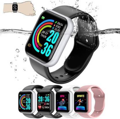 Bymaya PL700(D20) LATEST HEART RATE TRACKER STEP COUNT SMART WATCH BLACK(PACK OF 1) Smartwatch
