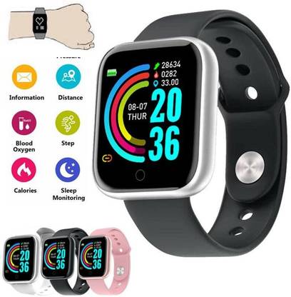 Bashaam y669(D20) yAX FITNSESS TRACKER BLUETOOTH SyART WATCH BLACK(PACK OF 1) Smartwatch