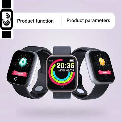 Y2H Enterprises SA357(Y68) MAX FITNSESS TRACKER STEP COUNT SMART WATCH BLACK(PACK OF 1) Smartwatch