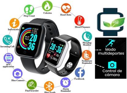 Stybits AO57(D20) PRO MULTI SPORTS SLEEP TRACKERSMART WATCH BLACK(PACK OF 1) Smartwatch