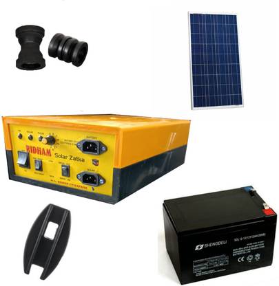 Ridham Enterprise Zatka Machine 60 Acre with Solar Penal, Battery 200 ,30 Corner Insulator MPPT Solar Charge Controller
