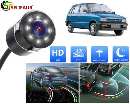Selifaur 170 Wide Angle HD CMOS Auto Parking Assistance,Full Metal Body 8 LED Ngt Vision Reverse Assist Camera System