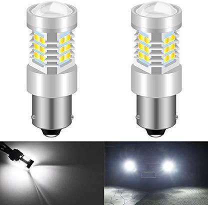 MMTX BAU15S PY21W LED Bulbs 2835 21 Super Bright with Back Up Reverse DRL Lights Tail Light Car Xenon (12 V, 10.5 W)