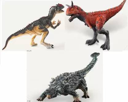SR Toys Therizinosaurus Spinosaurus Giganotosaurus Dinosaur Toy for kids (pack-3)