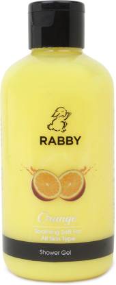RABBY Brightening Booster, Orange Shower Gel With Skin Conditioners