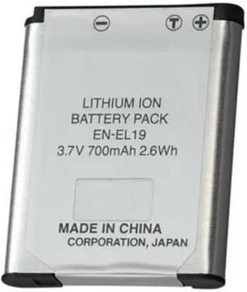 Efoxi EN EL19 EN-EL19 Battery for Nikon Coolpix S100 S2500 S2600 S3100 S3200 S3300  Camera Battery Charger