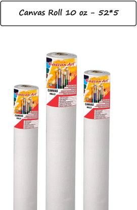 Eascan Art 52*5 Cotton Medium Grain Canvas Roll (Set of 1)
