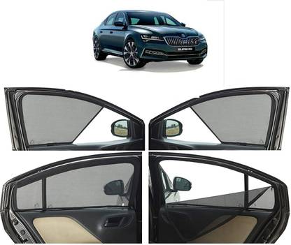 EURO Car Window Fix Sunshade Curtain (Non Magnetic) Compatible for SUPERUB Car Curtain