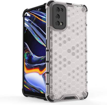 S-Softline Back Cover for Realme 7 Pro: Premium Honeycomb Pattern