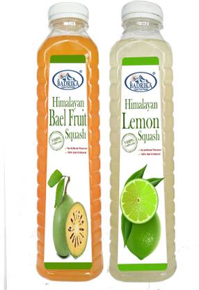 Badrika Pure Natural Wood Apple | Bael & Lemon | Pahari Nimbu Squash | Sharbat