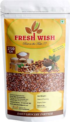 Fresh Wish Seeds 250g-Premium Raw Alsi (Javas) Seed|Flax Seed for Weight Loss Brown Flax Seeds
