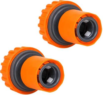 Hetkrishi 1 Inch Plastic Garden Water Hose Quick Connector - Pack of 2 Hose Connector